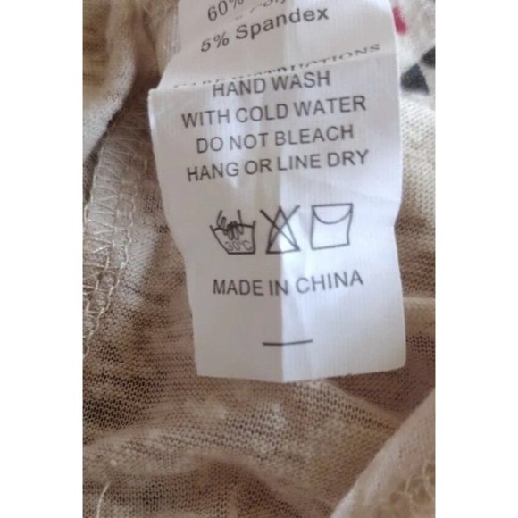 Southern Grace Top Womens 2xl Burnout Sheer - Picture 12 of 15